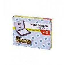 Brons Metal Stamp Pad No :3